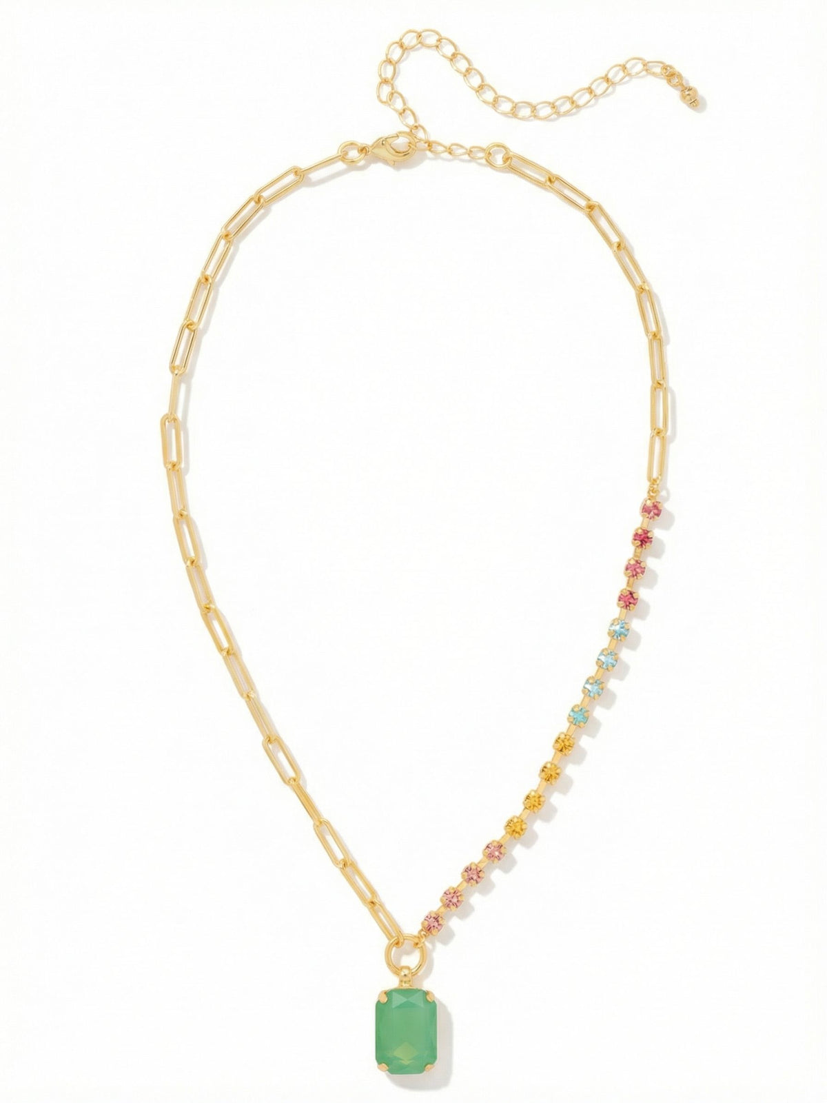 Sorrelli Candy Pop Iris Asymmetrical Pendant Necklace