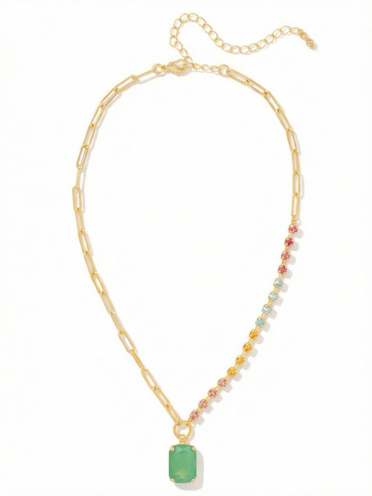 Sorrelli Candy Pop Iris Asymmetrical Pendant Necklace