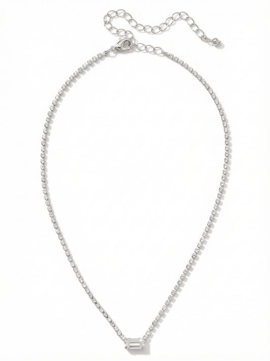 Sorrelli Crystal Mini Marnie Baguette Pendant Necklace