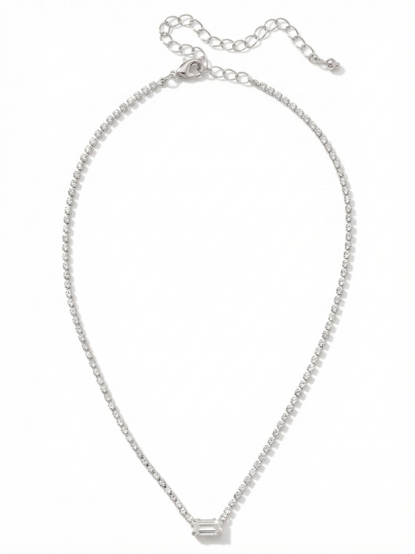 Sorrelli Crystal Mini Marnie Baguette Pendant Necklace
