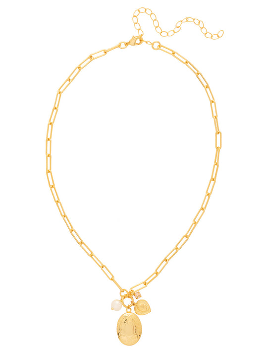 Sorrelli Silk Rosie Locket Pendant Necklace