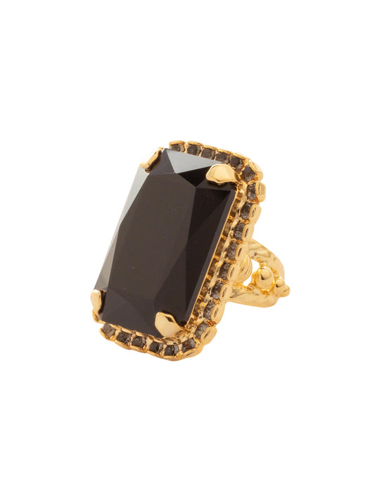 Sorrelli Starry Night Luxurious Emerald-Cut Cocktail Ring