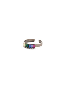 Sorrelli Prism Band Together Adjustable Band Ring