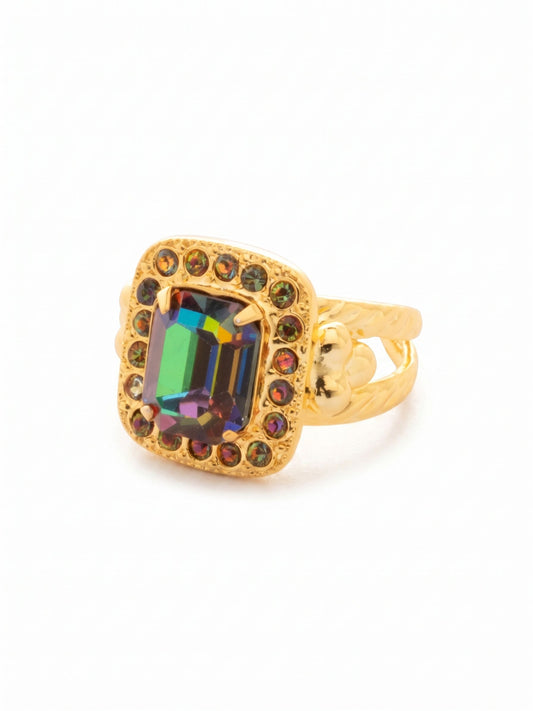 Sorrelli Volcano Opulent Octagon Cocktail Ring