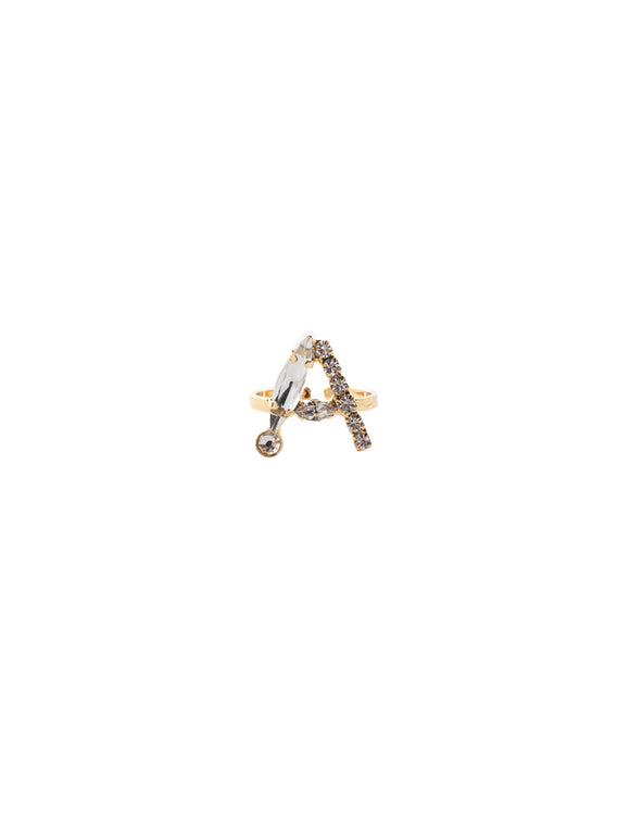 Sorrelli Crystal A Initial Statement Ring