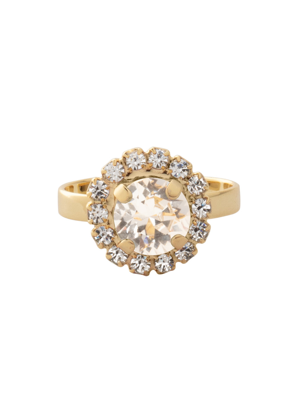 Sorrelli Crystal Haute Halo Cocktail Ring