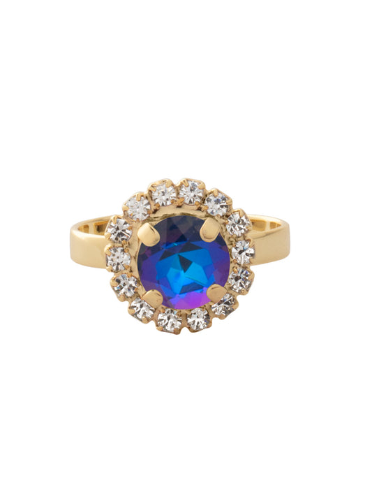 Sorrelli Royal Blue Delite Haute Halo Cocktail Ring