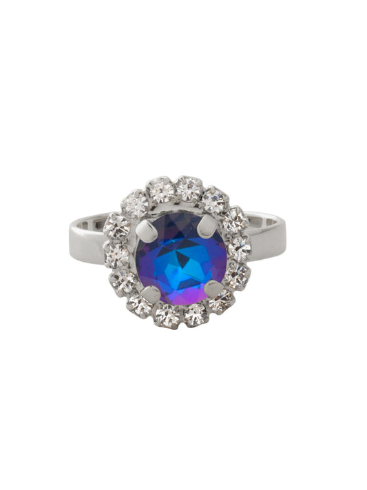 Sorrelli Royal Blue Delite Haute Halo Cocktail Ring