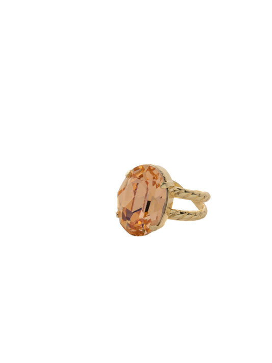 Sorrelli Caribbean Coral Leslie Statement Ring