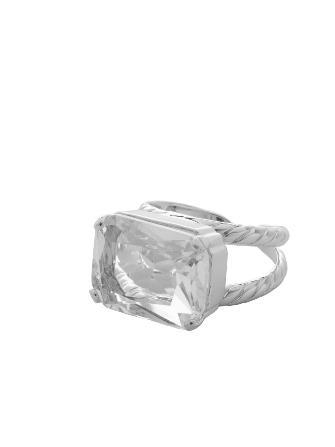Sorrelli Crystal Kathleen Adjustable Cocktail Ring