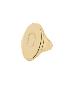 Sorrelli Bare Metallic "O" Signet Statement Ring