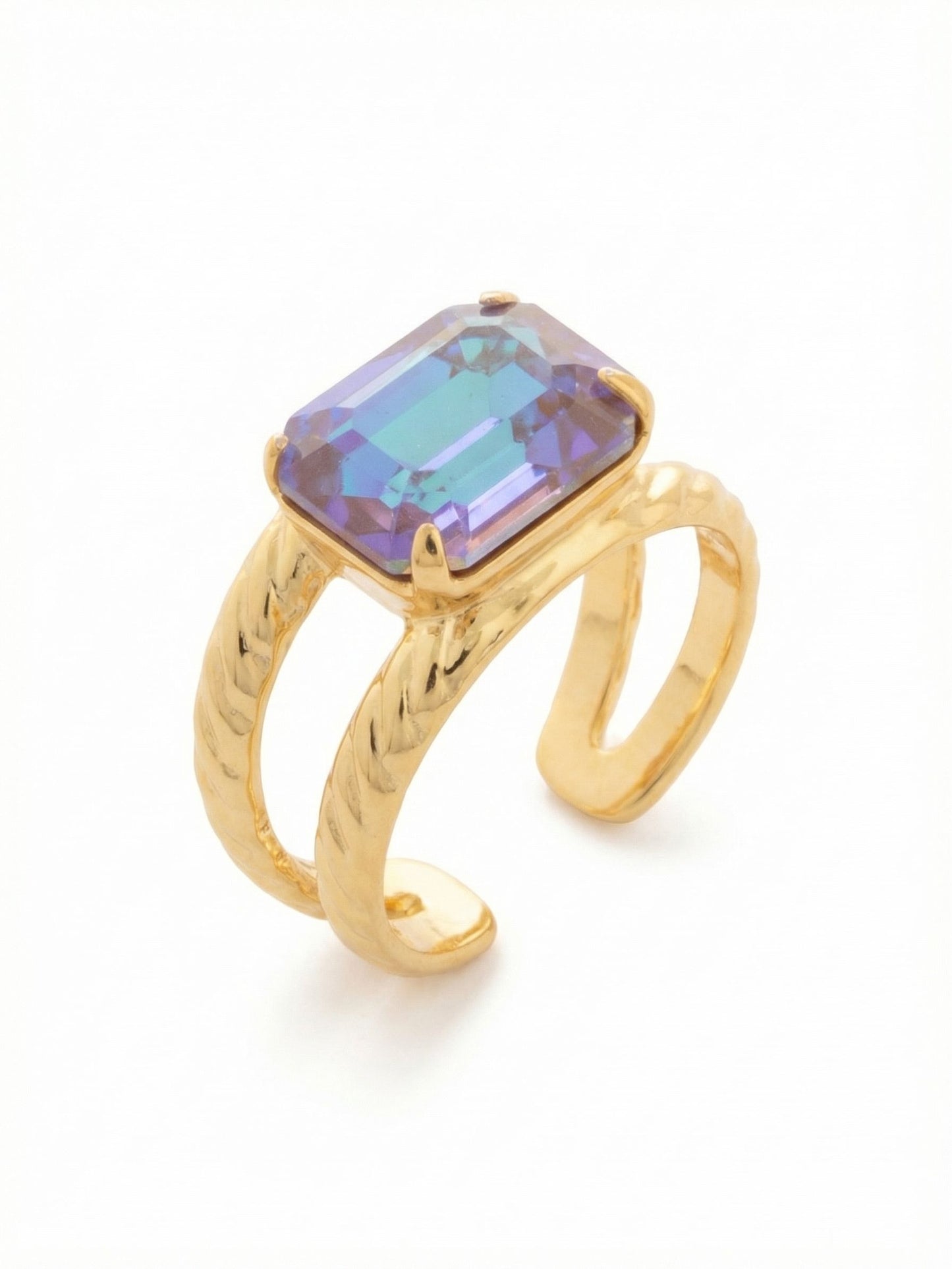 Sorrelli Cappuccino Delite Octavia Adjustable Cocktail Ring
