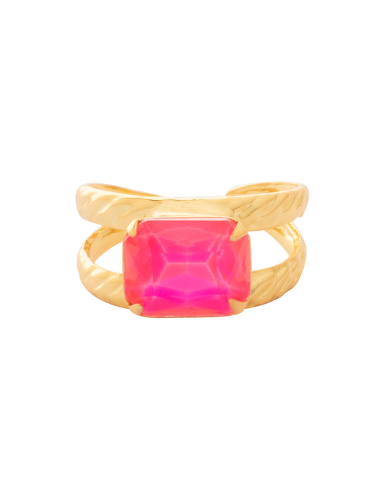 Sorrelli Electric Pink Octavia Cocktail Ring