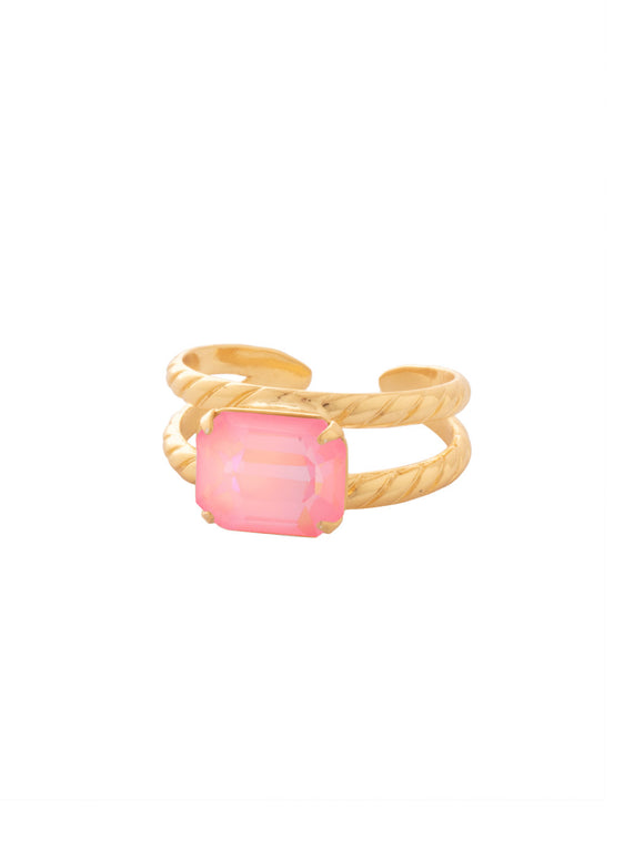 Sorrelli Light Rose Delite Octavia Cocktail Ring