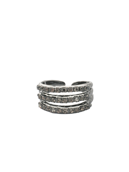 Sorrelli Black Diamond Rosamund Stacked Ring