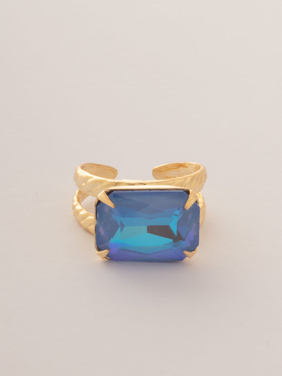 Sorrelli Ocean Delite Emerald Cocktail Ring