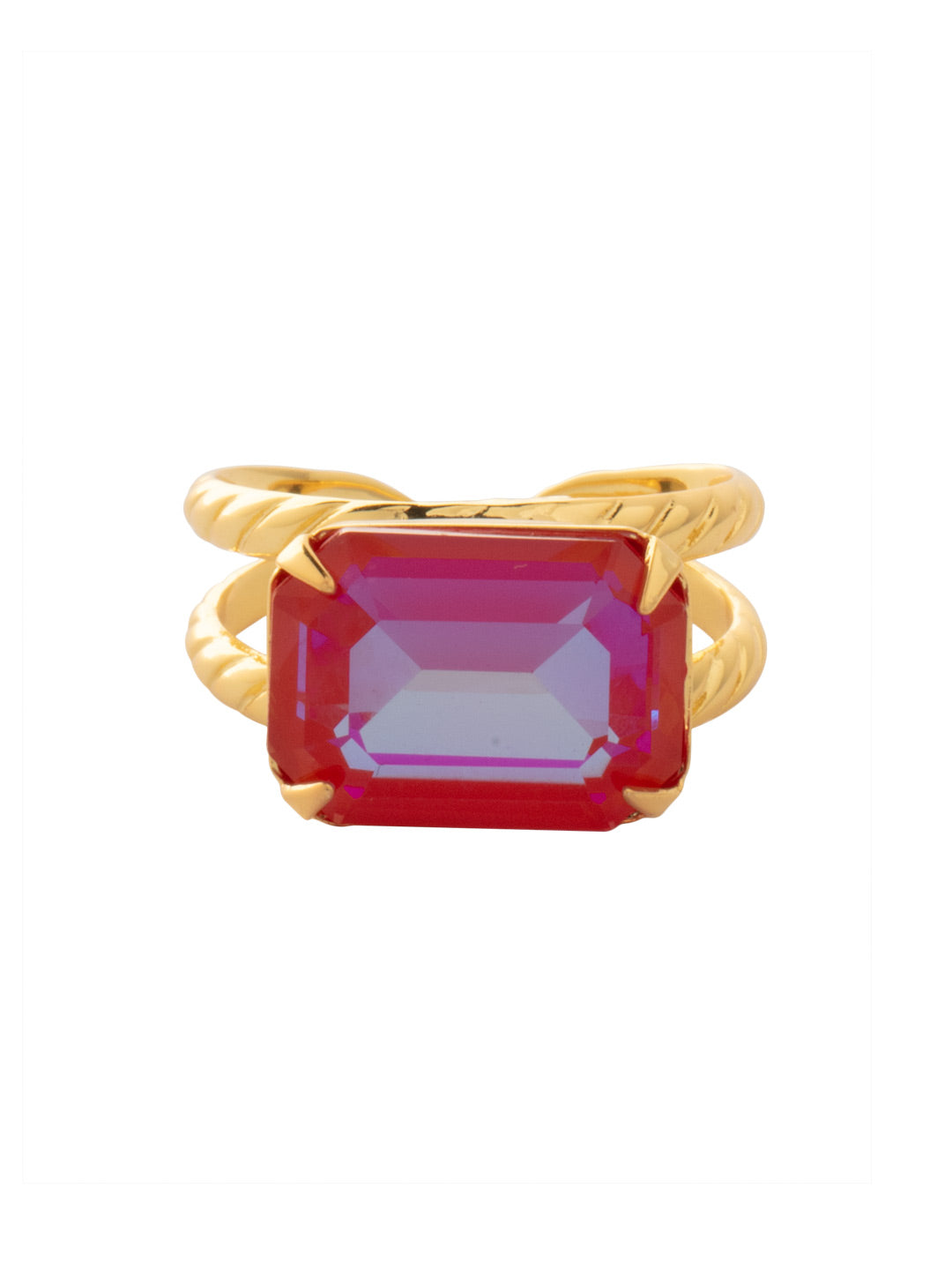 Sorrelli Royal Red Delite Emerald Cocktail Ring