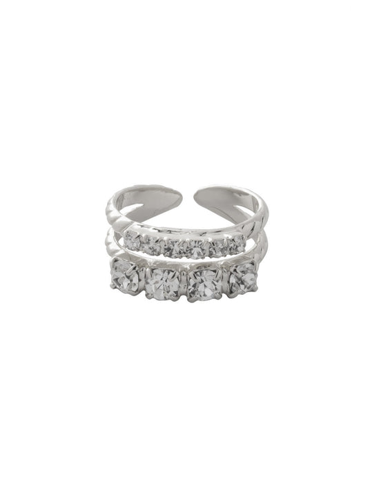 Sorrelli Crystal Crystal Studded Stacked Ring