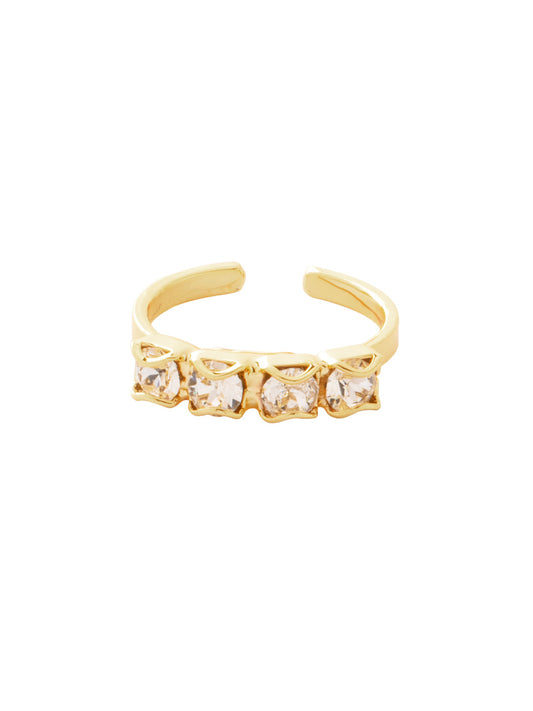 Sorrelli Crystal Jane Band Ring