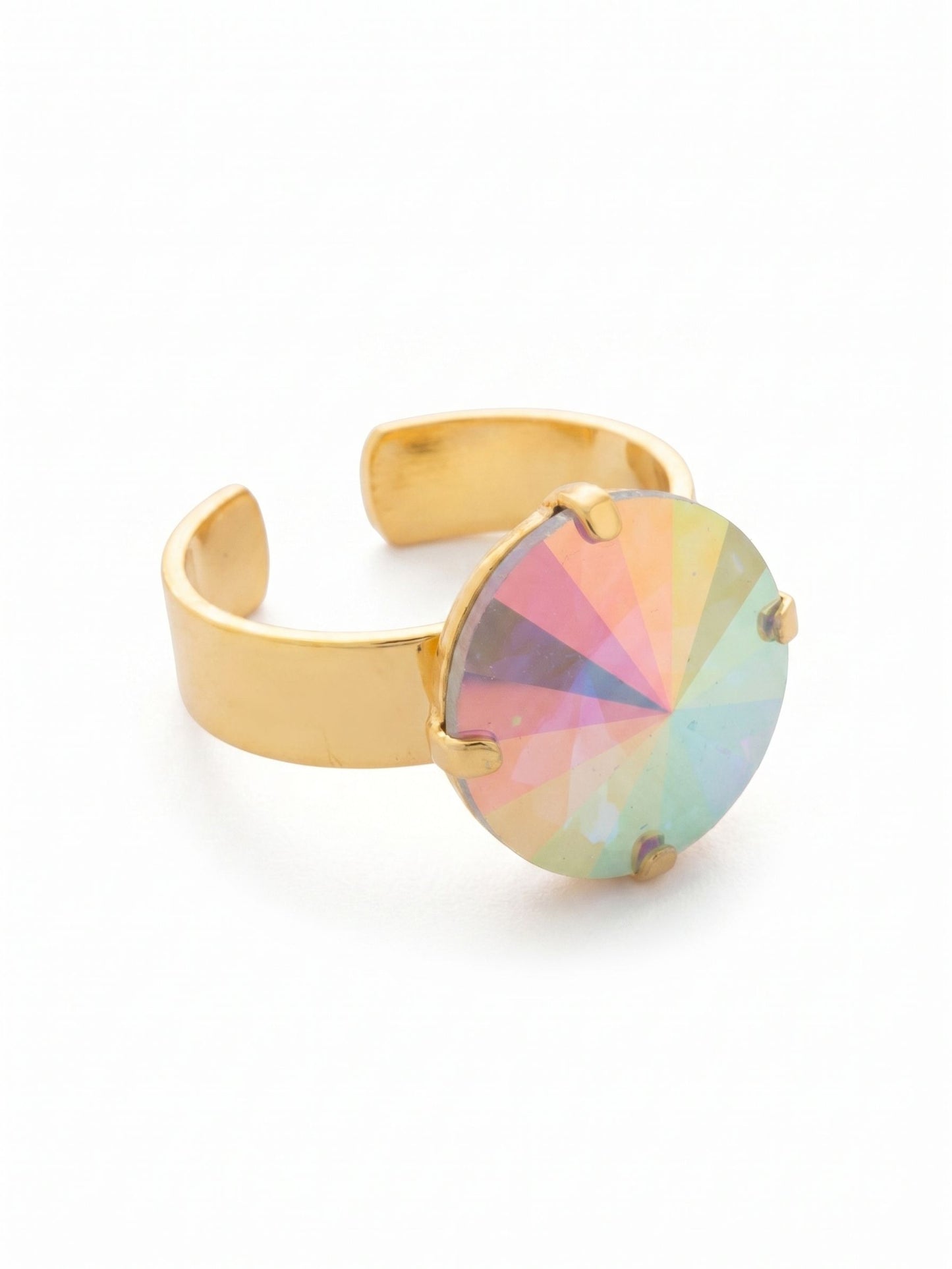 Sorrelli Air Blue Opal AB Nadine Adjustable Band Ring