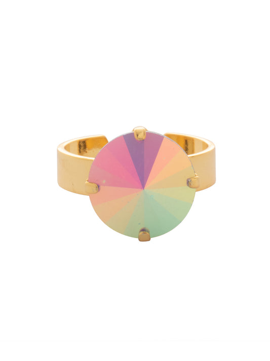 Sorrelli Air Blue Opal AB Nadine Adjustable Band Ring