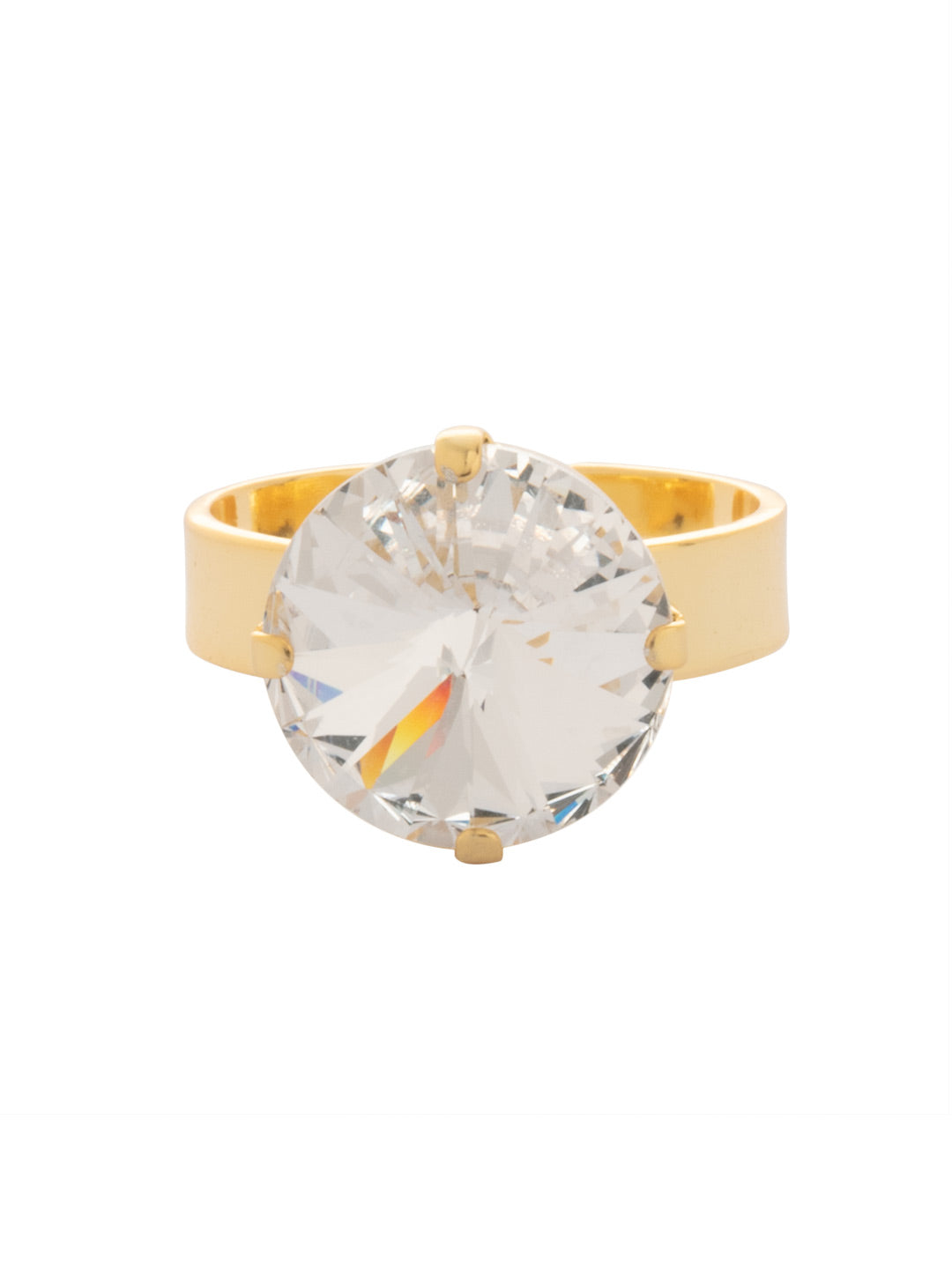 Sorrelli Crystal Nadine Adjustable Band Ring