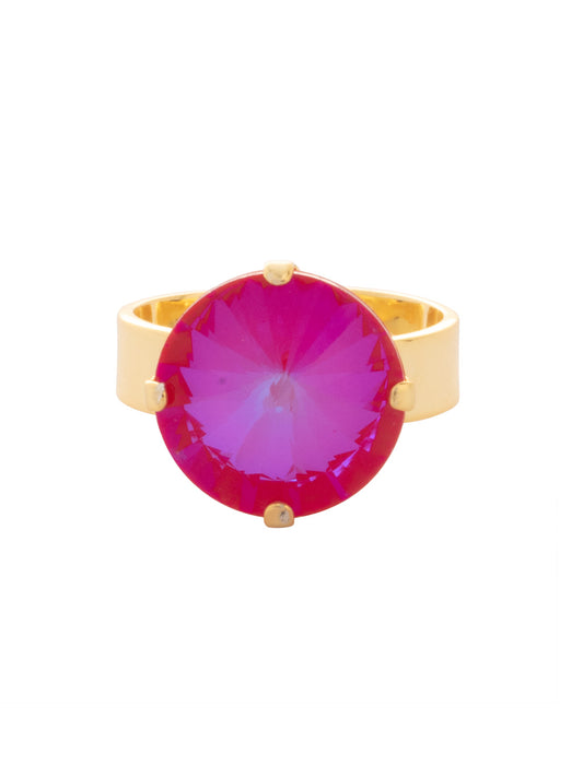 Sorrelli Royal Red Delite Nadine Adjustable Band Ring