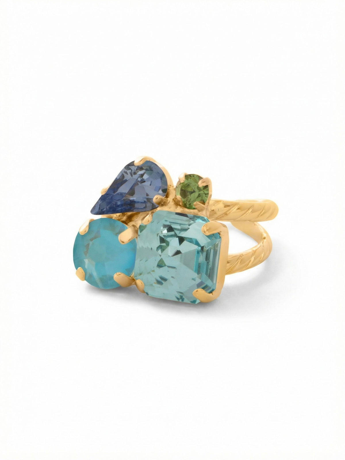 Sorrelli Ocean Anika Adjustable Cocktail Ring