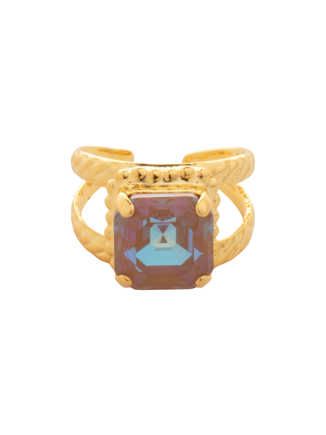 Sorrelli Cappuccino Delite Izzy Adjustable Cocktail Ring