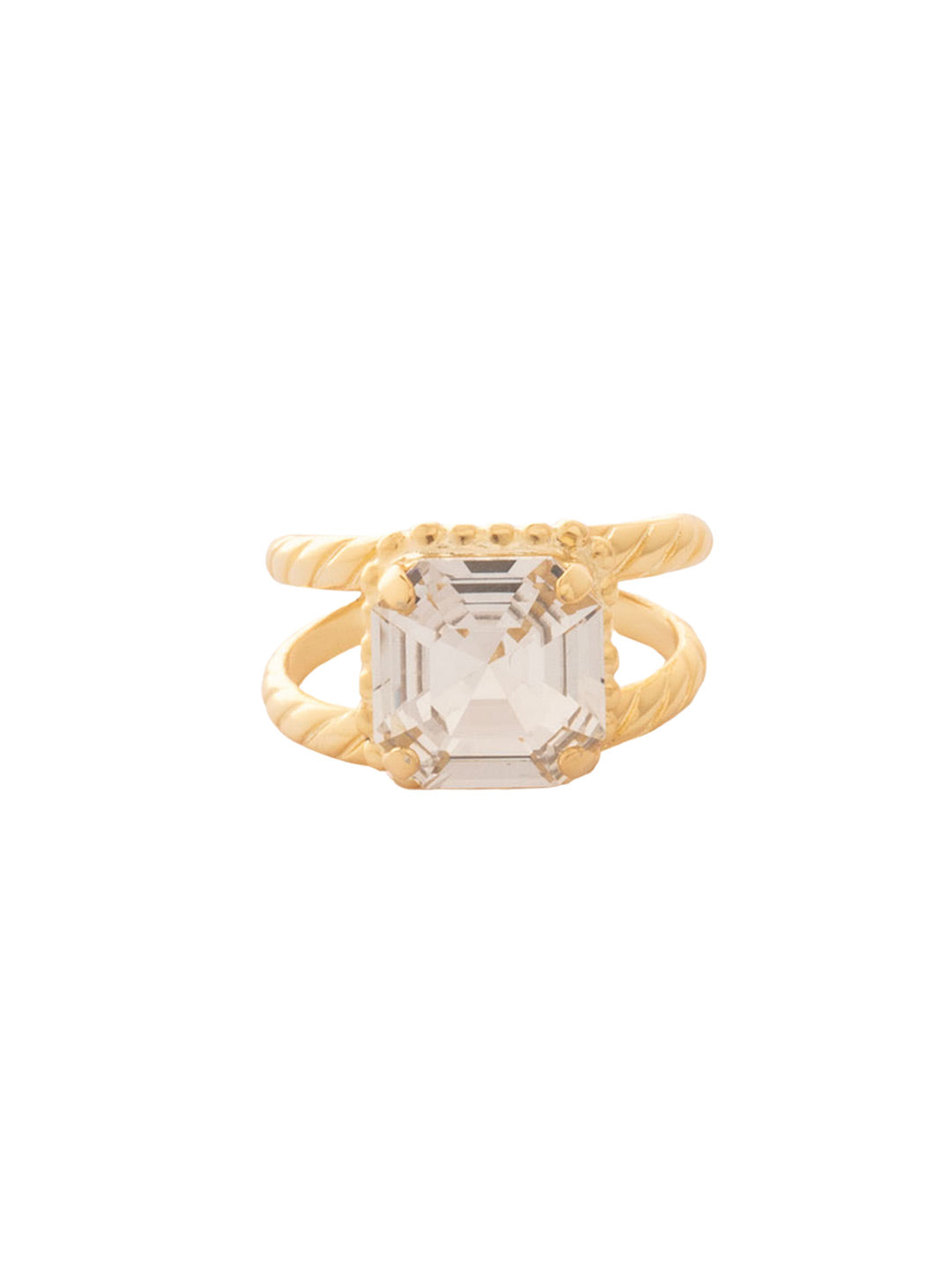 Sorrelli Crystal Izzy Adjustable Cocktail Ring