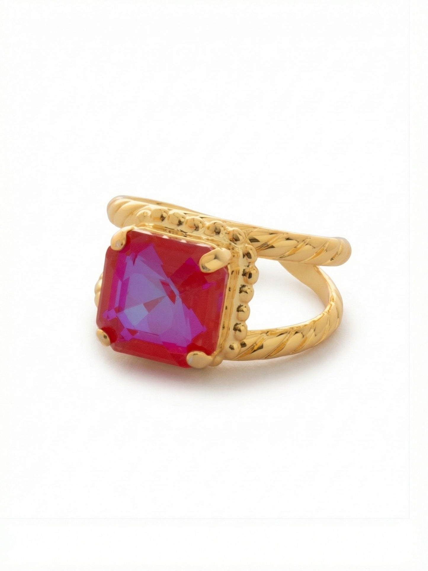 Sorrelli Royal Red Delite Izzy Adjustable Cocktail Ring