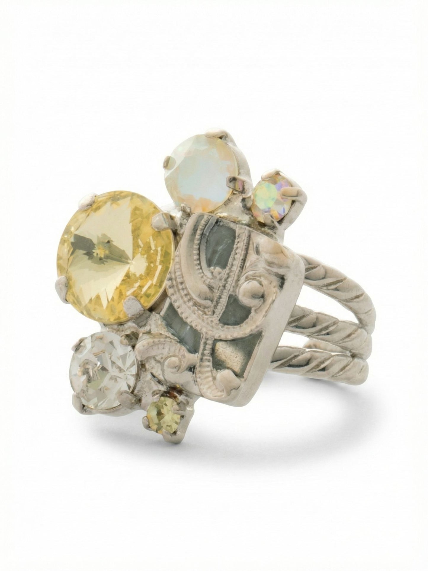 Sorrelli Lemon Zest Paisley Statement Ring