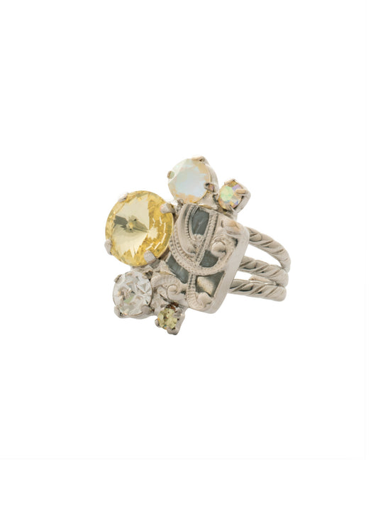 Sorrelli Lemon Zest Paisley Statement Ring