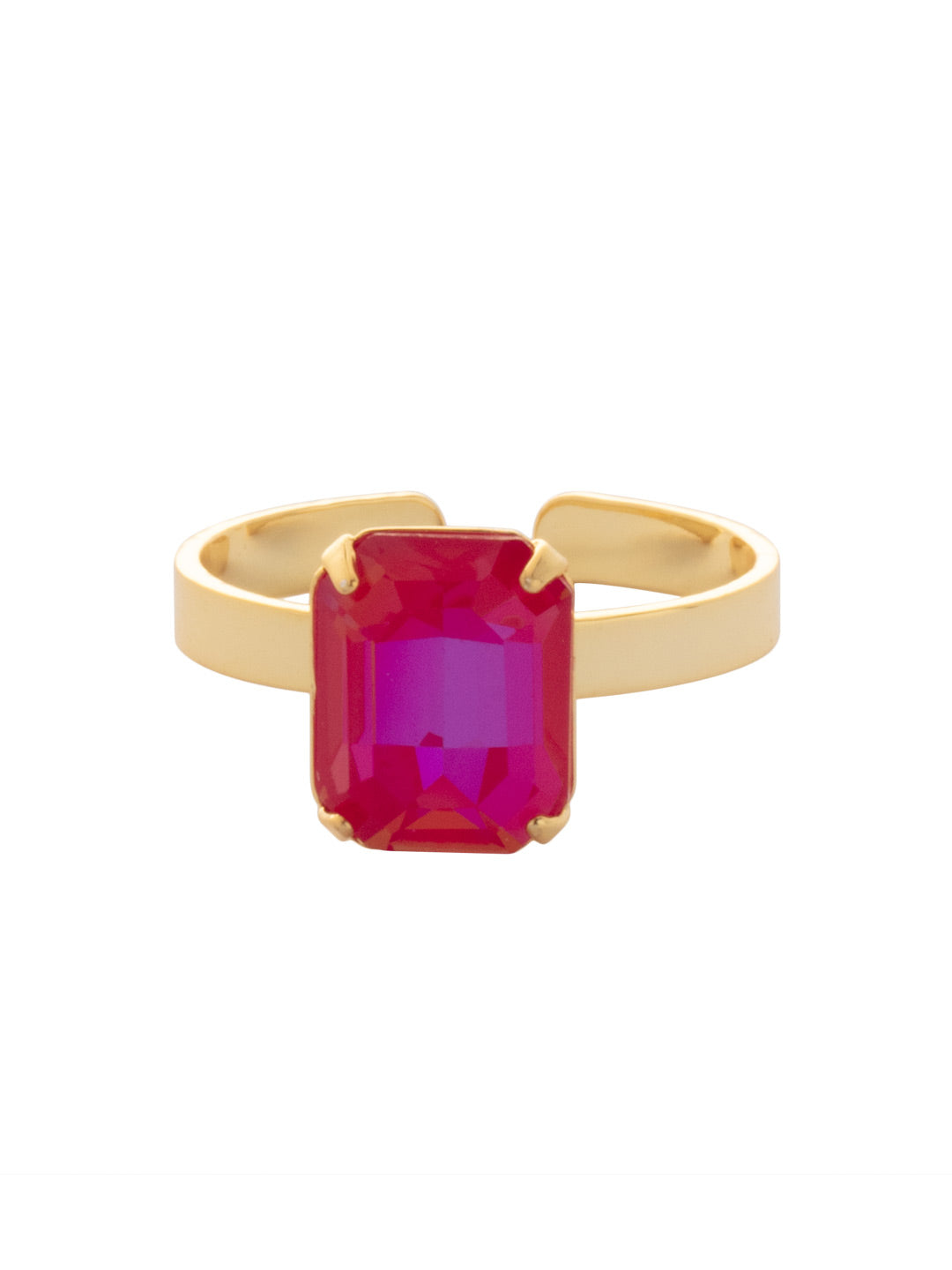 Sorrelli Royal Red Delite Octavia Adjustable Band Ring