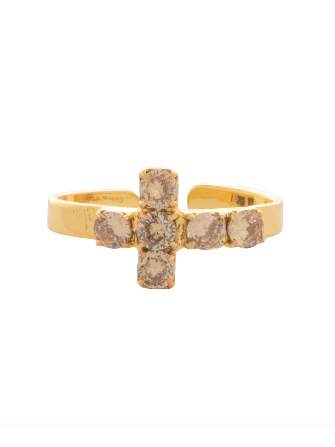 Sorrelli Silk Carly Cross Band Ring