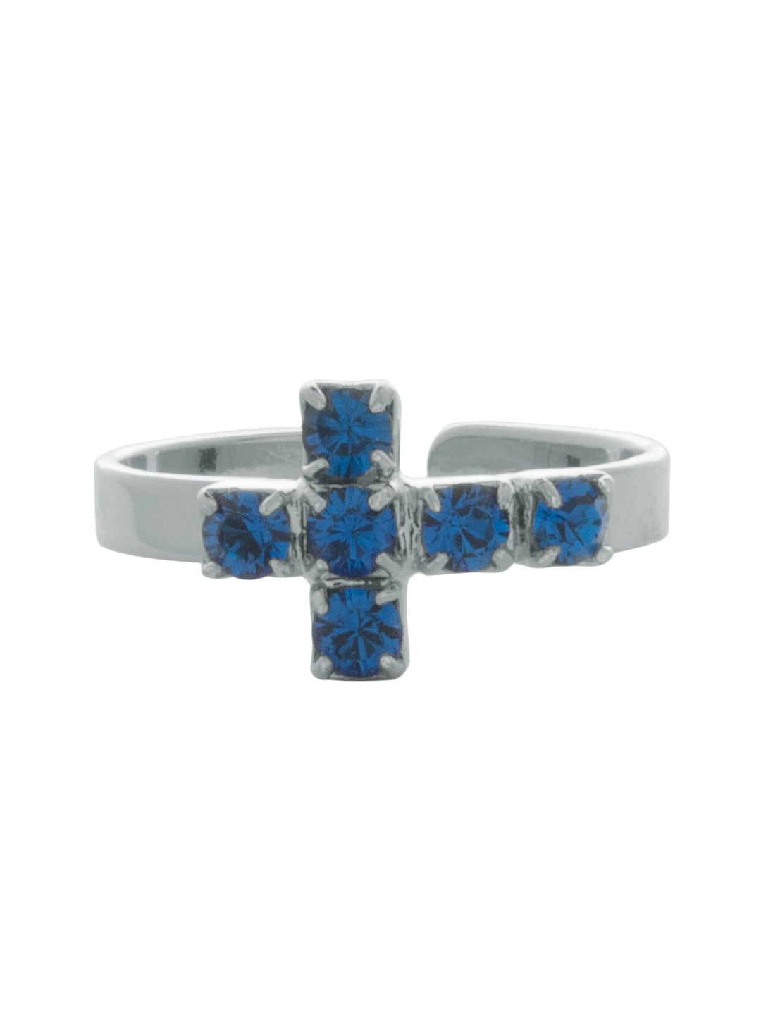 Sorrelli Sapphire Carly Cross Band Ring