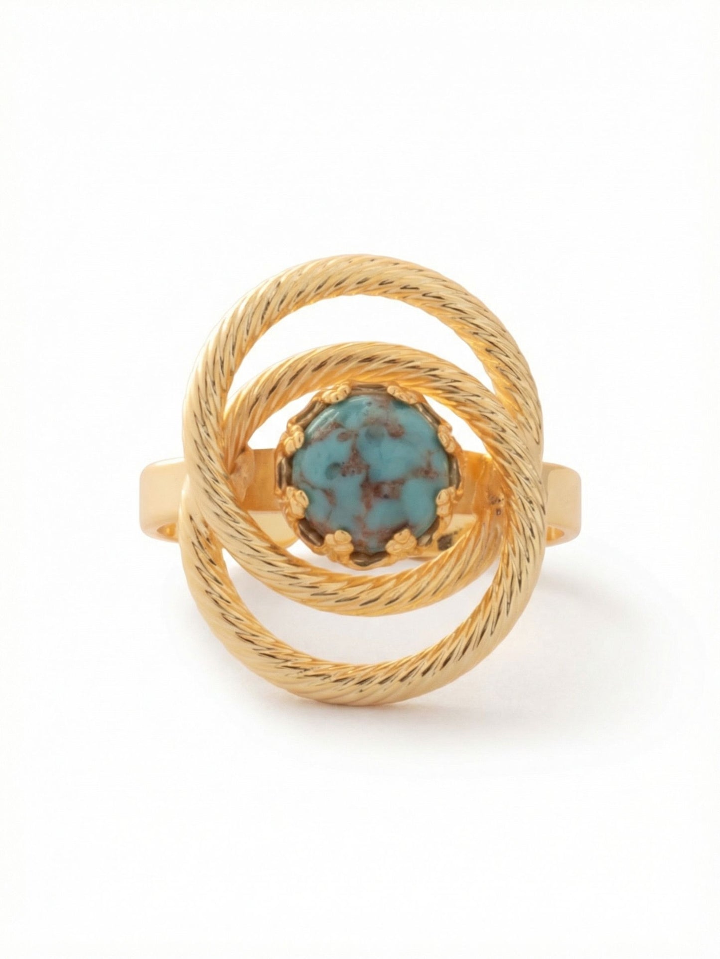 Sorrelli Turquoise Odessa Adjustable Cocktail Ring