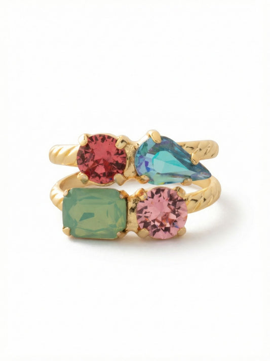 Sorrelli Candy Pop Moxie Stacked Ring