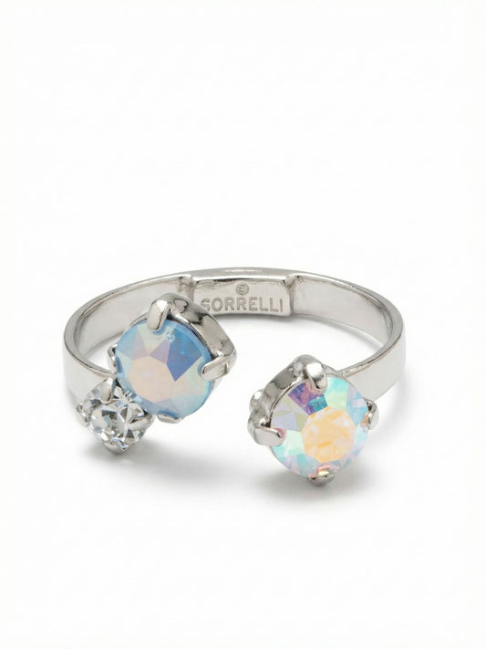 Sorrelli Rainbow Quartz Bubbles Open Band Ring