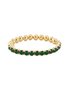 Sorrelli Palace Green Opal Mini Crystal Zola Stretch Bracelet