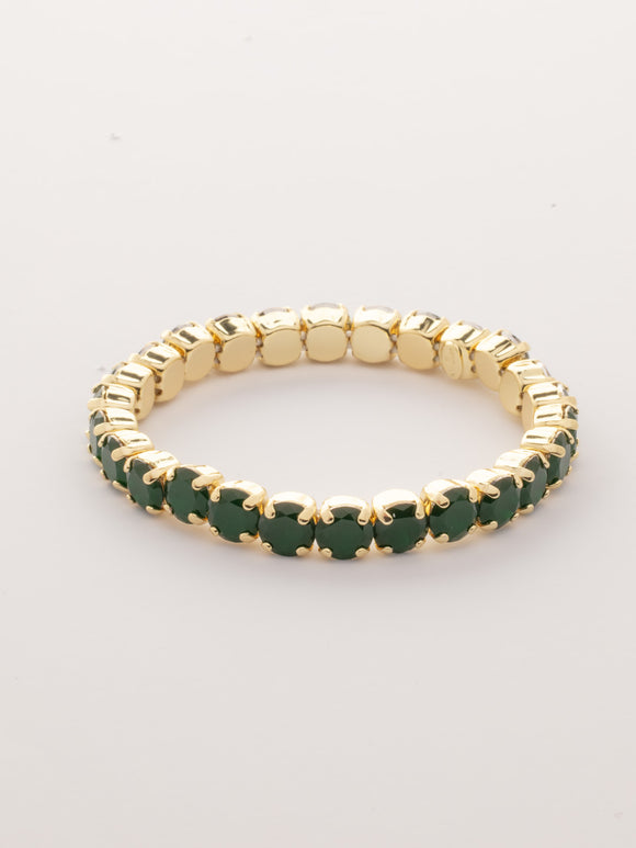 Sorrelli Palace Green Opal 8 inch Sienna Stretch Bracelet