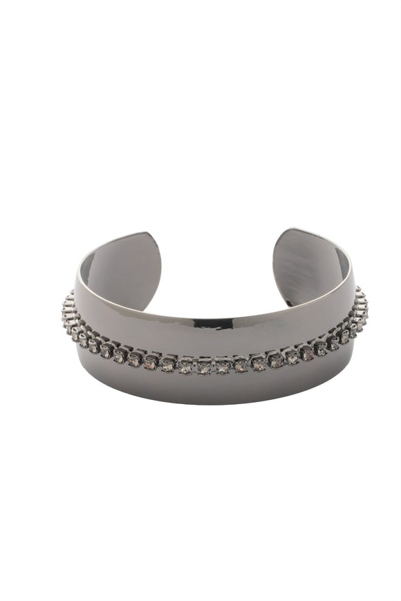 Sorrelli Black Diamond Embellished Cuff Bracelet