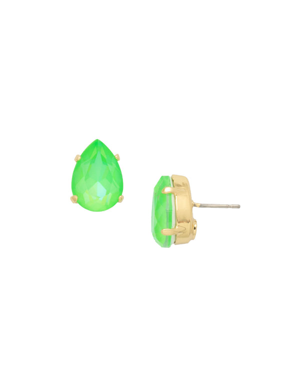 Sorrelli Electric Green Ginnie Stud Earrings