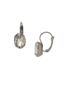 Sorrelli Black Diamond Oval Cut Dangle Earring