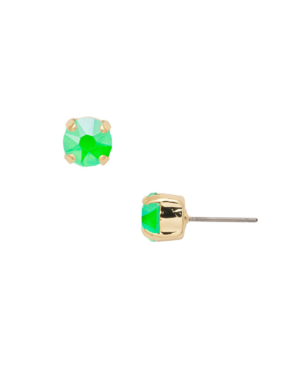 Sorrelli Electric Green Simple Stud Earrings
