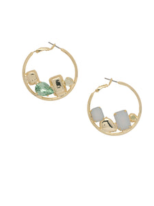 Sorrelli SGR Corinne Hoop Earrings
