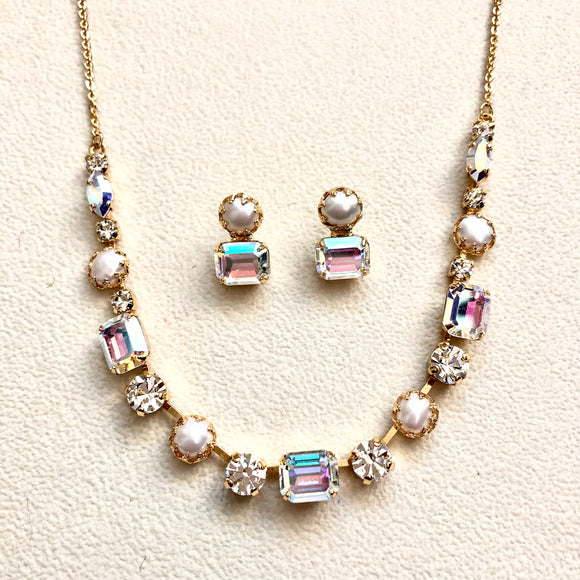 Snowflake Deandra Classic Necklace and Earring Set NES10