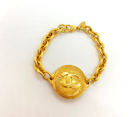 Vintage Chanel Disc Bracelet