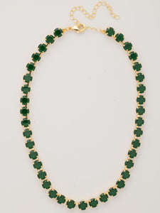 Sorrelli Palace Green Opal Matilda Tennis Necklace