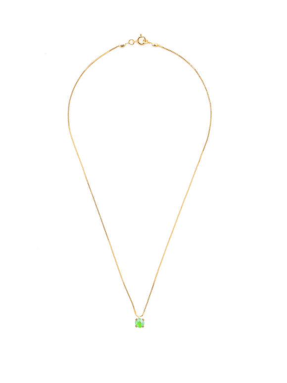 Sorrelli Electric Green Aria Studded Pendant Necklace
